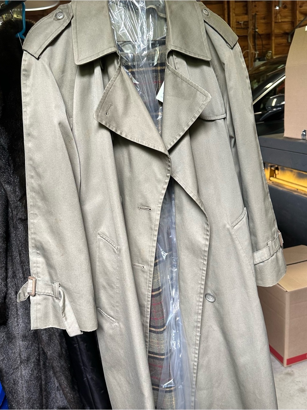 London Fog Khaki Label Trench Coat - Beige/Tan